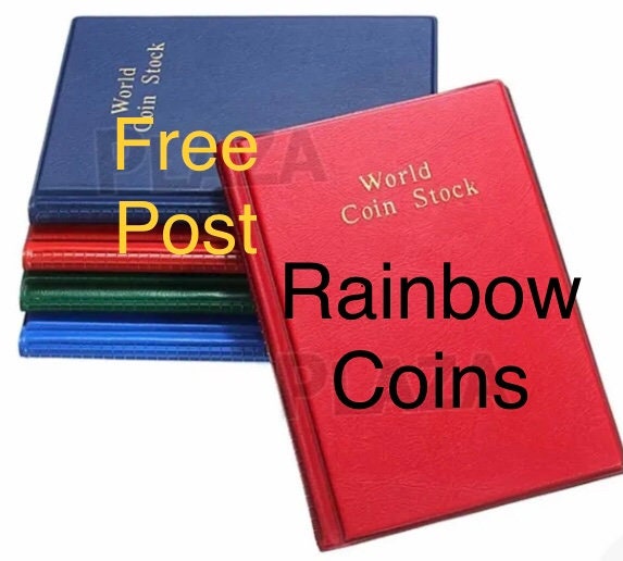 Coin Holder Book 120 Pockets Etsy Australia