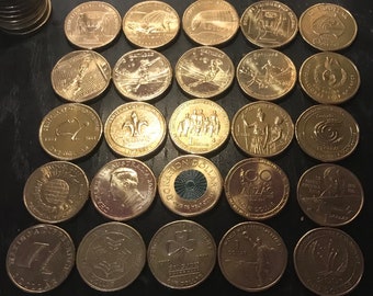 Australian one dollar coins low mintage rare coins huge collection.