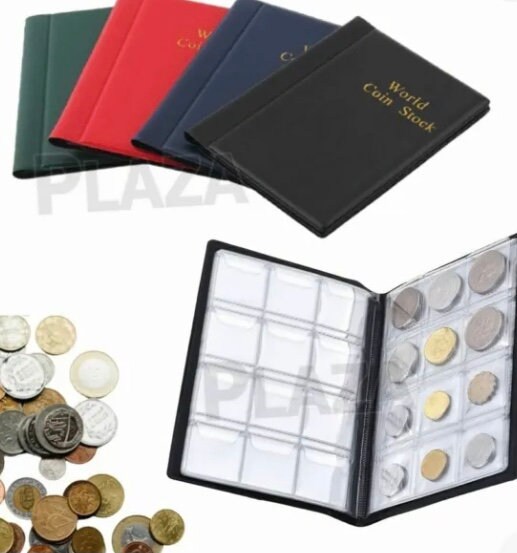 Coin Holder Book 120 Pockets Etsy Australia