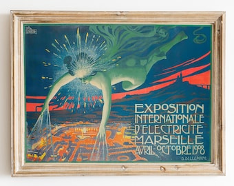Art Nouveau Goddess French Poster: Vintage Paris Travel Print (Digital Download)
