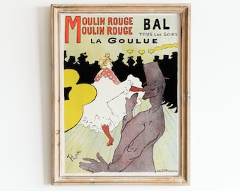 Moulin Rouge Poster: Vintage French Cabaret Advertisement (Digital Download)