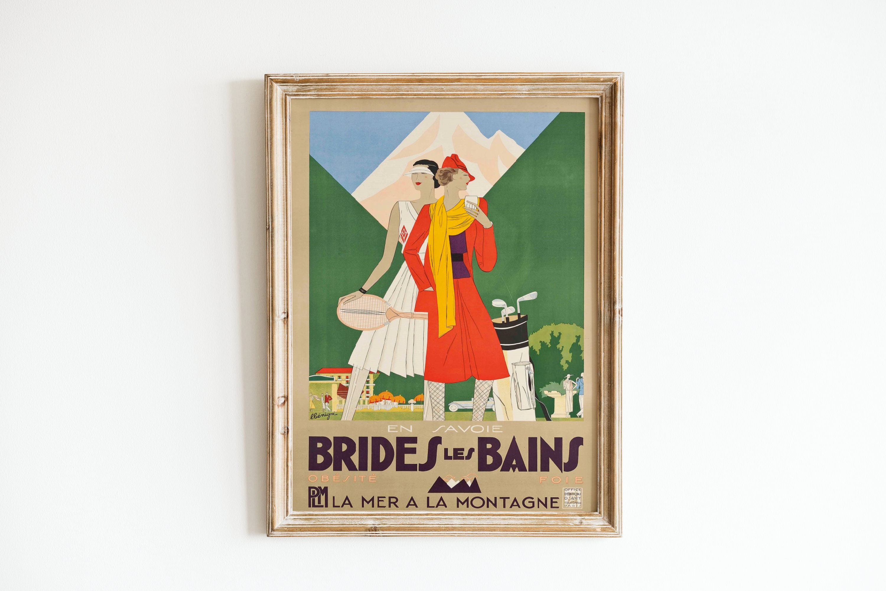 Vintage Style 'La Route Des Alpes' 1920s France Travel Poster Reproduction - 18x24