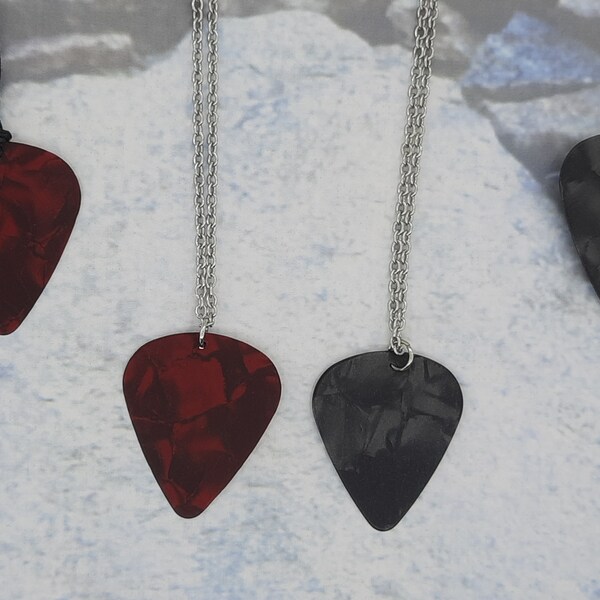 Guitar Pick Necklace Etsy