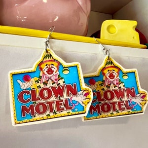 Clown Hotel earrings clowncore jewelry accessories