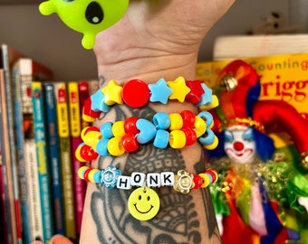 Clown Kandi Clowncore Perlenarmband Set Ponyperlen