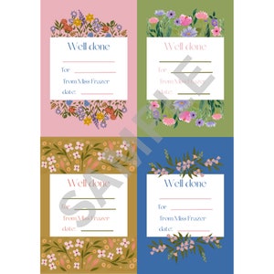 Personalised Floral Well Done Certificates