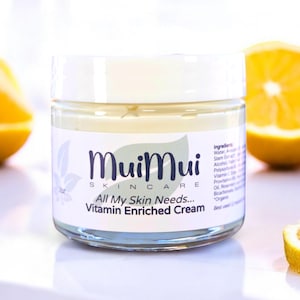 Vitamin Enriched Face Cream, Jojoba Seed Oil & Vitamins A C B5 E | Moisturizing Face Cream | Vegan Face Moisturizer | For All Skin Types