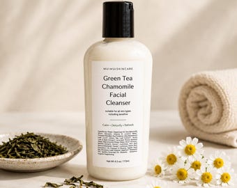 Green Tea Facial Cleanser, Gentle Non Foaming Face Wash for Sensitive Skin