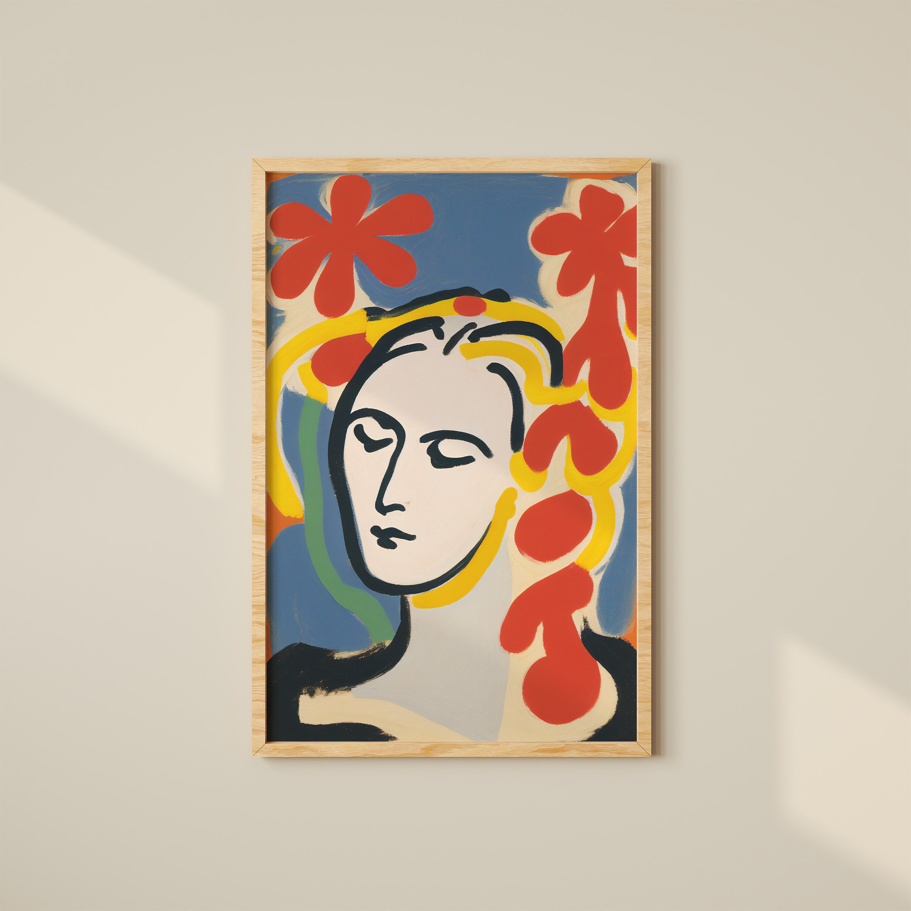 Henri Matisse Aesthetic Print, Modern Art Print, Floral Art Print