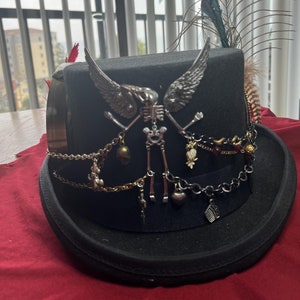 Grim angel top hat