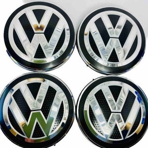 VW Volkswagen set of 4 56mm Wheel Center Hub Cap Cover 3B7601171XRW alloy, wheel, center cap, replacement