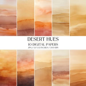 Desert Watercolor Paper | Sand Tone Texture Background (JPEG Digital Download)