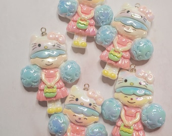 Hk Girl Pendant 5 pcs