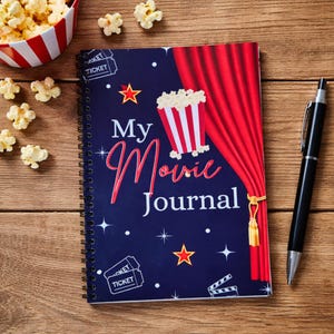 My Movie Journal | Film Review Notebook & Cinema Diary | Movie Lover Gift, Film Buff Present, Stocking Filler