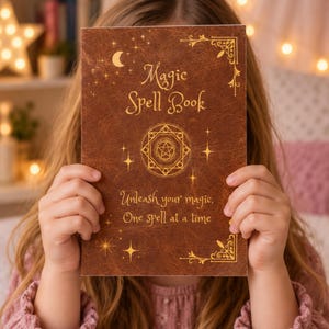 Magic Spell Book for Kids with Moon Phases: a Magical Write Your Own Spells Journal for Young Witches, A5 Journal