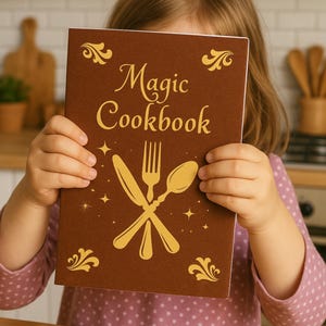 子どものための魔法のクックブック呪文集：自分だけの呪文、魔法のポーション、魔法のレシピを書き込める空白の日記帳
