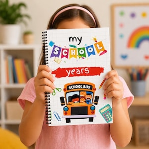 Schulerinnerungsbuch: Tagebuch vom ersten Schultag bis zur 6. Klasse, A5