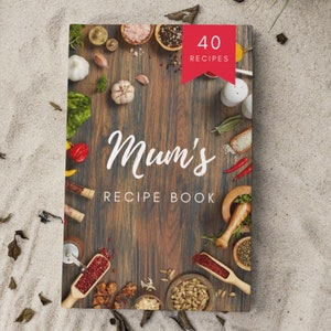 JUBTIC Blank Recipe Book to Write in Your Own Recipes, Personal Cook Book  to Write in and Hardcover Recipe Notebook with 2 colorful stickers for