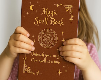 Toverspreukenboek voor kinderen met maanstanden: een magisch schrijf je eigen spreukendagboek voor jonge heksen, A5-dagboek