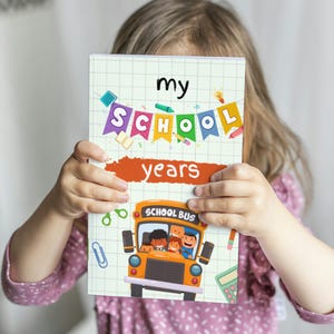 School Memory Book: First Day of School Gift to the Last day of School | Starting School Gift | 4 Year Old Girl Gift | 4 Year Old Boy Gift