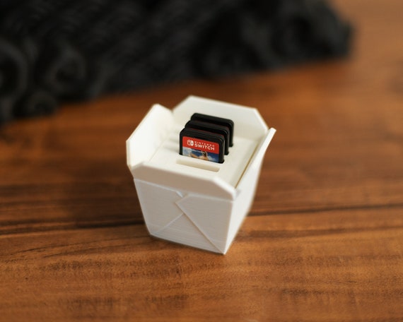 Nintendo Switch Game Holder Mini Chinese Takeout Box / Mini Brands / Storage  / Organizer / Desk Storage / Office Gift / Modern Decor 