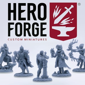 Miniature Printing - Custom Print Service / 4K High Precision / Hero Forge Custom Printing / Dungeons & Dragons / Pathfinder / Daggerheart