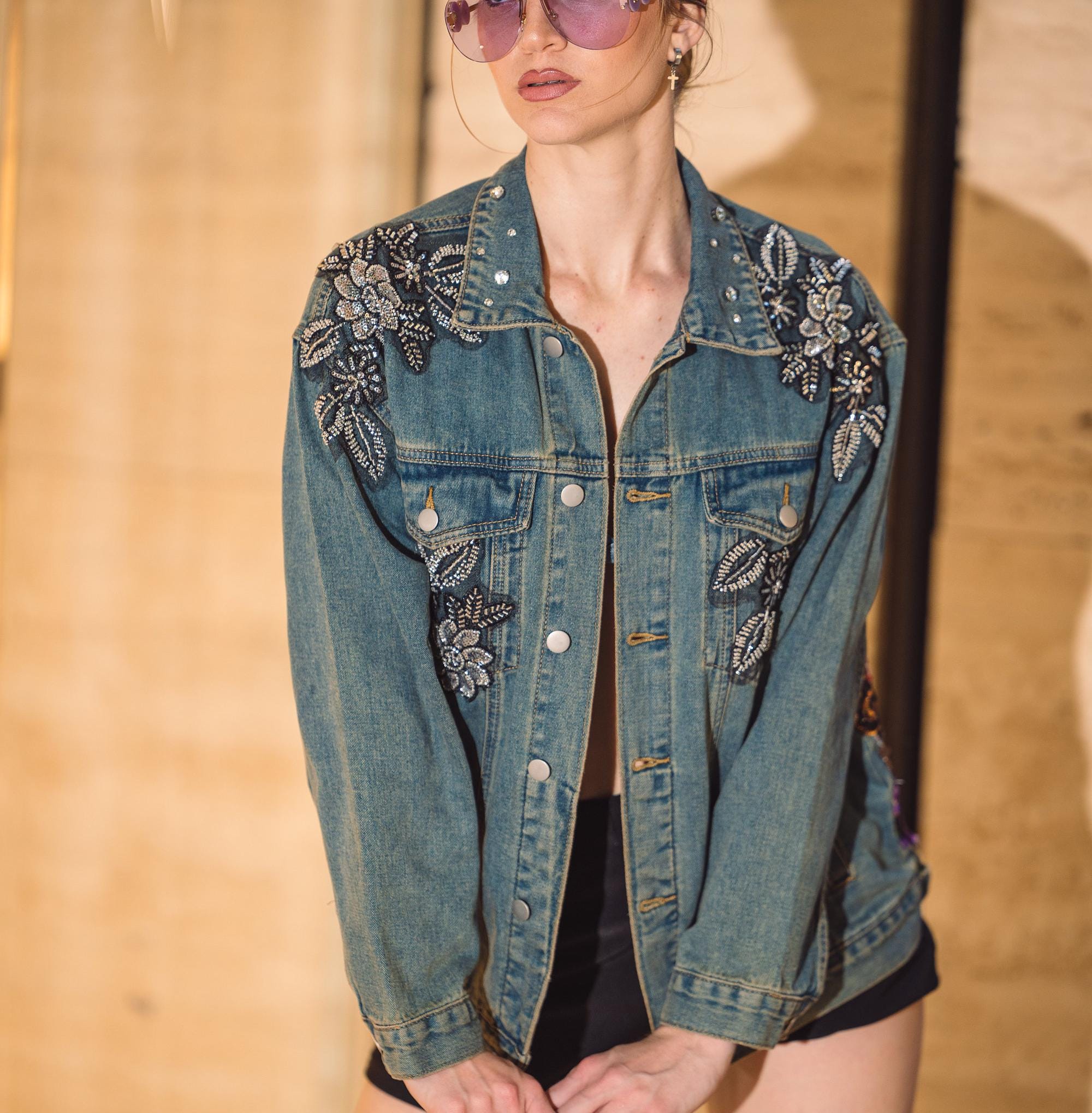 Women's Handmade Oversize Jean Jacket, Embroidered Jean Jacket for Women, Women's Floral Embroidered Jean Jacket - Etsy Women's Handmade Oversize Jean Jacket, Embroidered Jean Jacket for Women, Women's Floral Embroidered Jean Jacket - Etsy