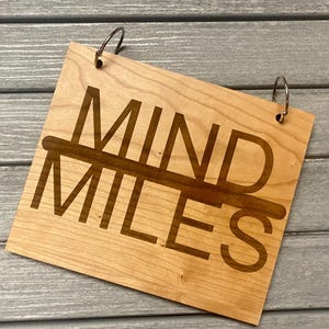 Male Runner Gift | Mind over Miles | Race Bib Album | Racing Bib Book | 5K 10K Half Marathon | Cross Country  Race Bib | Keepsake for Runner
