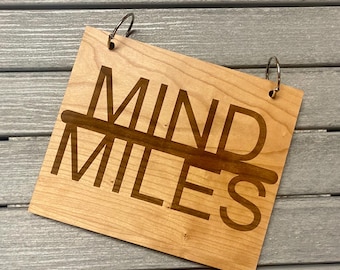 Male Runner Gift | Mind over Miles | Race Bib Album | Racing Bib Book | 5K 10K Half Marathon | Cross Country  Race Bib | Keepsake for Runner