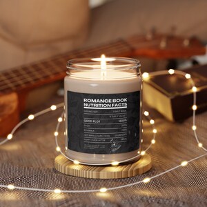 Candele di soia profumate / Cera di soia, regalo per gli amanti dei libri, Candele librarie, regalo libresco per lei, Candela amante dei libri, Romanticismo, Candele di soia, libresco