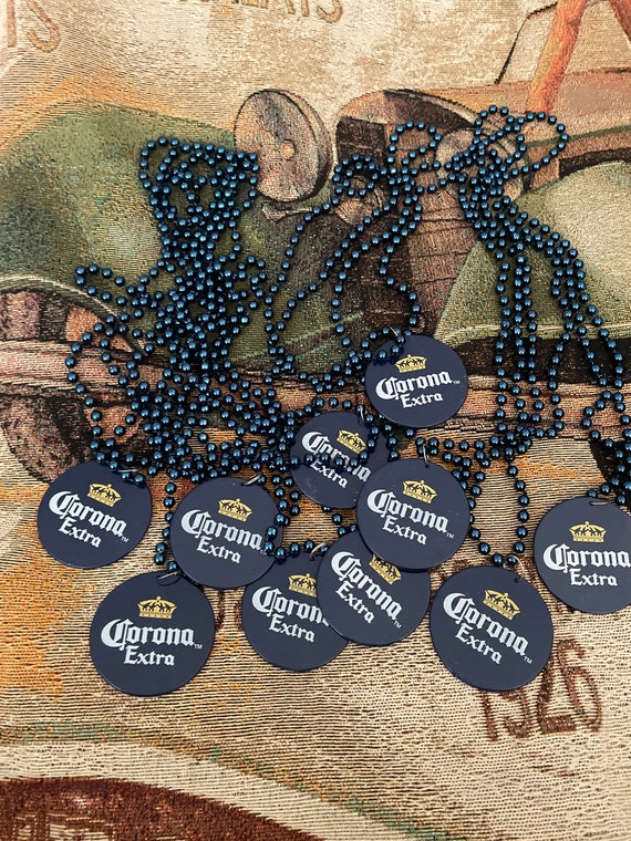Lot of 10 Vintage CORONA EXTRA Mardi Gras Beads w… - image 1