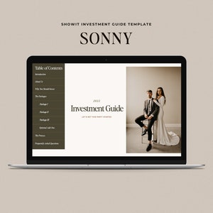 Showit Investment Guide, Showit Pricing Guide Website Page, Investment Guide for Photographers, Pricing Guide for Service Provider