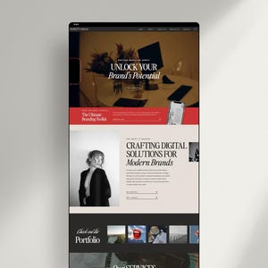 Showit Website Template for Designers and Creative Businesses | Scarlett image 1