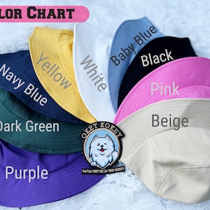 Personalized Embroidered Bucket Hat / Custom Bucket hat / Custom Logo Bucket Hat / Fathers Day gift / Dad Hat Wedding Hat Embroidered Hat image 6