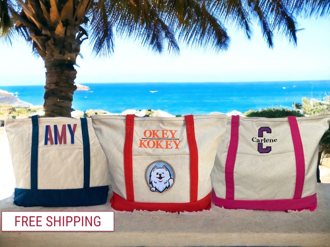 Extra Large Tote Bag / Customized Tote Bag / Monogram Tote Bag / Personalized Gift / Beach Bag