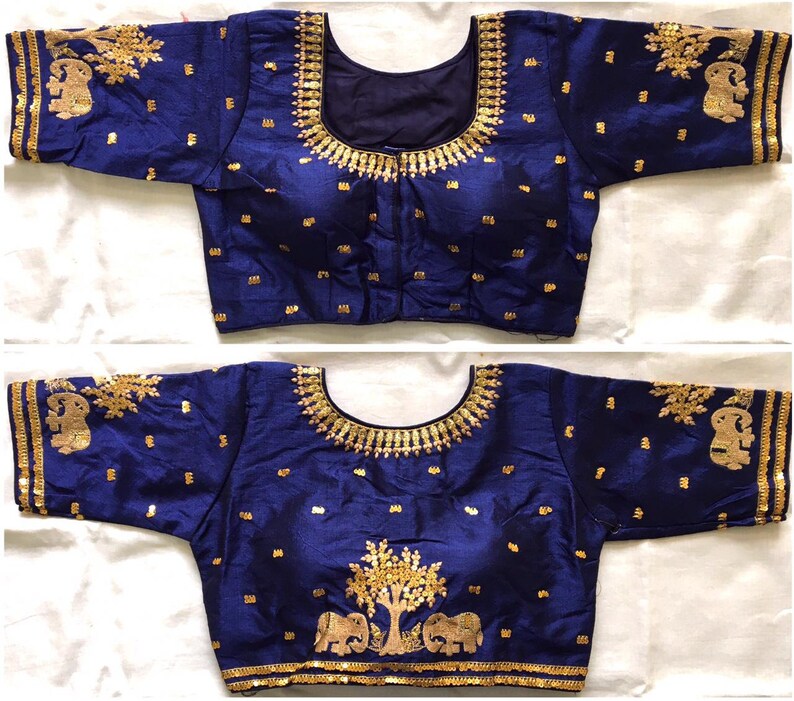 Plus Bigger Size Readymade Saree Blouse for Women Full Stitched Blouse Bridesmaid Bridal