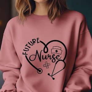 Future Nurse Sweatshirt: Nursing Student Gift, Cozy Cotton-Blend