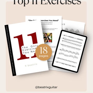 The Only Exercises You Need Top 11 Exercises Digital download workbook of my favourite 11 exercises tabs sheet music image 1