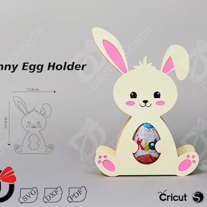 Easter egg holder SVG, Bunny Egg Holder, Egg holder, Easter Bunny, Kids Party Favor, chocolate holder, Cricut