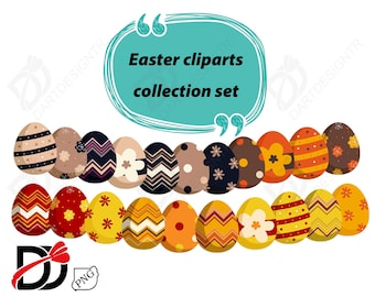 Easter Eggs Watercolor Clipart, Easter Clipart collection set, Happy Easter Png, easter decor, Clipart, Nursery Decor, Digital prints