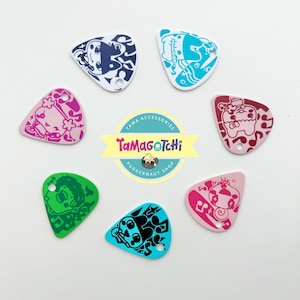 Tamagotchi Guitar Pick Charm Replica