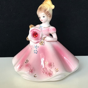 Vintage Josef Originals figurine  January Birthday  Birthstone Doll