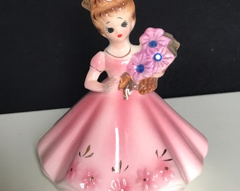 Vintage Josef Originals figurine  September  Birthday Sapphire   Birthstone Doll