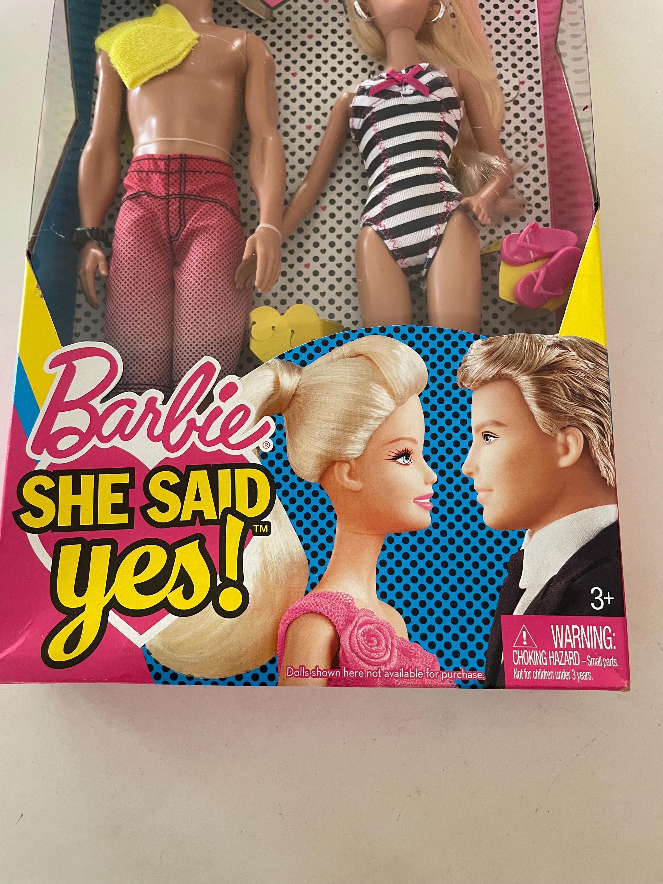 Barbie and Ken “she Said Yes!” Doll Set. - Etsy