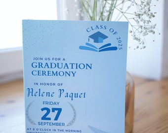 Graduation Party Invitation, Graduation Invitation Template, high School Graduation,Graduation Party Invite, Editable Template, DIY Template
