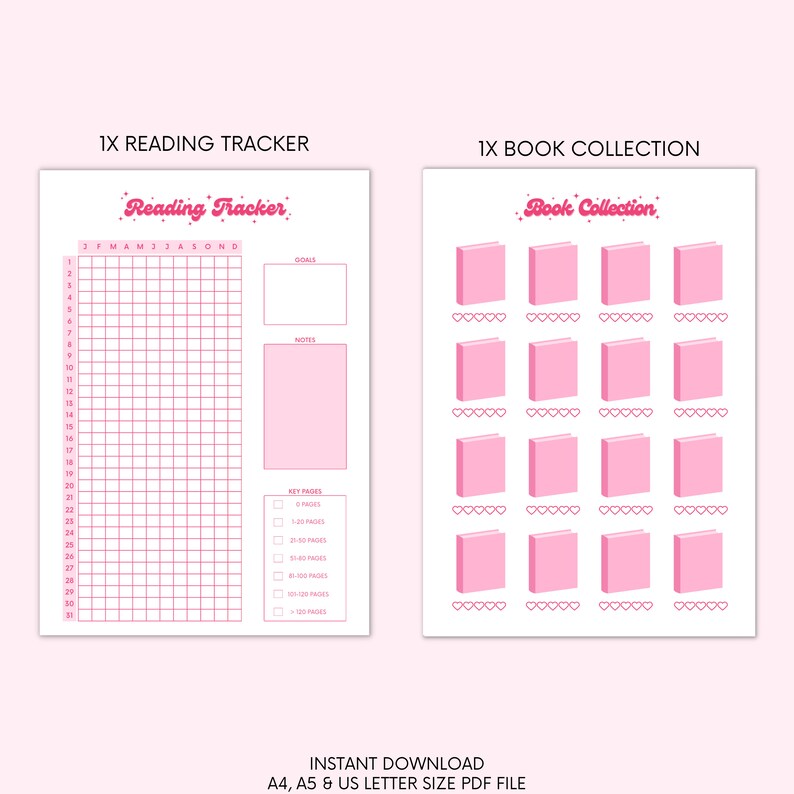 Digital Reading Journal | Printable Reading Journal | Book Journal ...