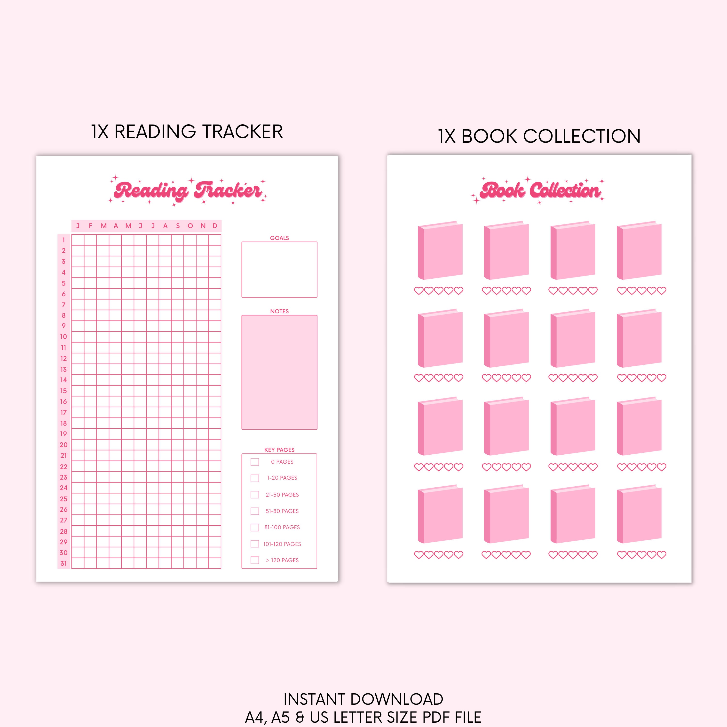 Digital Reading Journal | Printable Reading Journal | Book Journal ...