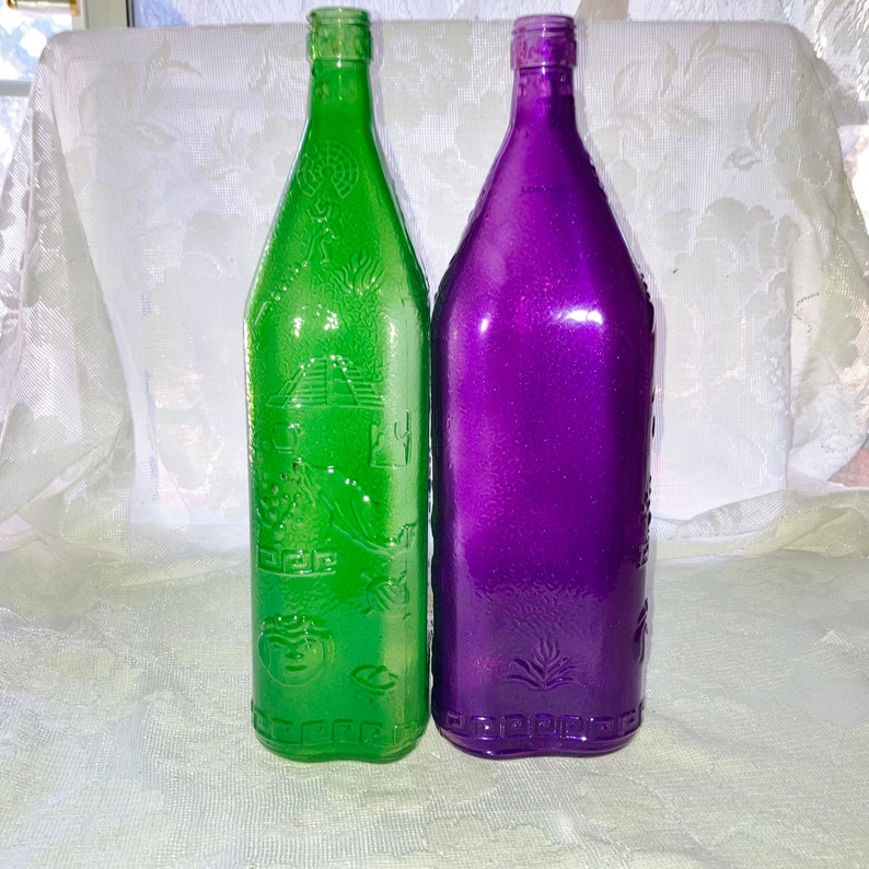 Colored Glass Bottles, Tinted Wine Bottles, Bottle Tree Bottles, Large