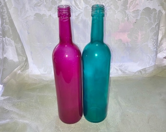 Tinted Wine Bottles: Colored Glass Bottle Tree Decor