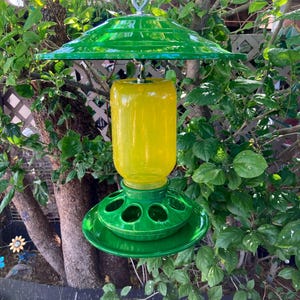 Mason Jar Bird Feeder, Seed Feeder, Bird Feeder Umbrella,  Metal Rain Guard, Chicken Feeder, Hummingbird Feeder Shade, Handmade in the USA